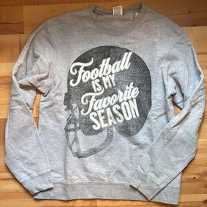 Gray Football Graphic Men's Sweater